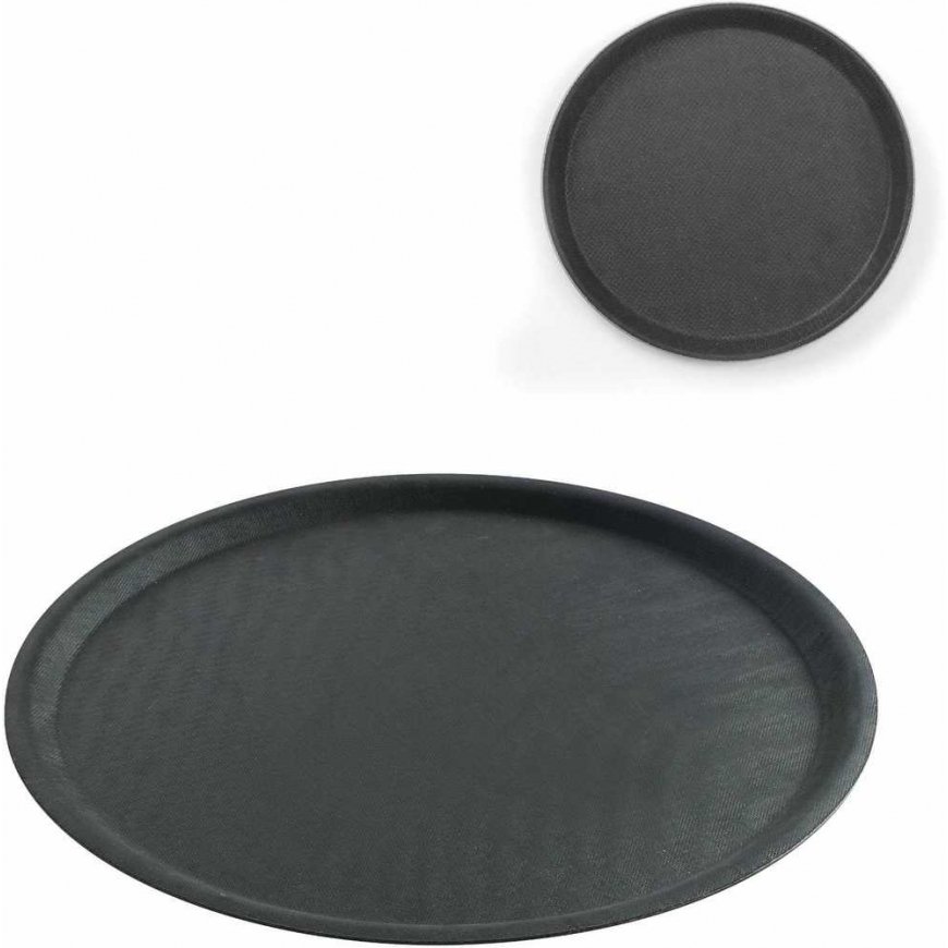 Hendi Apvalus neslystantis padavėjo padėklas sk. 28cm - juodas