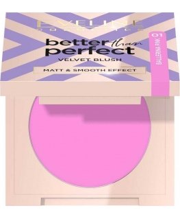 Eveline Cosmetics Better Than Perfect Velvet Blush 01 Ballerina Pink, 2.3 g