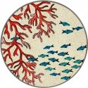 ROSE&TULIPANI SEA LIFE Round Base 20 cm Coral Reef ROSE&TULIPANI SEA LIFE Round Base 20 cm Coral Reef