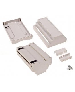 Kradex Z104J ABS V0 Plastic Box Light Gray DIN Rail Mountable 139x89x63mm