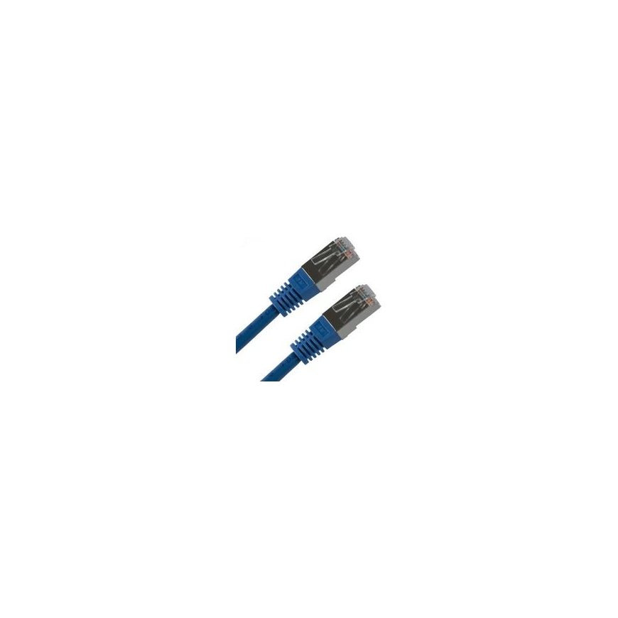 LAN FTP -korjauskaapeli, Cat.5e, RJ45 M - RJ45 M, 10 m, su suojauksella, pyöreä, puhdasta kuparia.