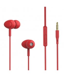 Tellur TLL162301 kuulokkeet ja kuulokemikrofoni Langallinen In-ear Puhelut/Musiikki USB Type-C Punainen