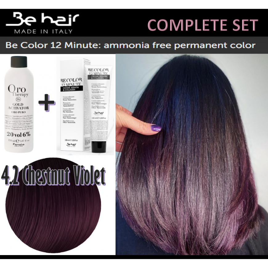 Be Hair Be Color 12 minuutin hiusväri 100ml - 5,2 | Vaalea kastanjavioletti – 2