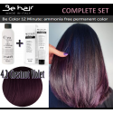 Be Hair Be Color 12 minuti juuste värv 100ml - 5,2 | Hele kastanviolet Be Hair Be Color 12 minuti juuste värv 100ml - 5,2 | Hele kastanviolet