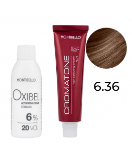 Краска для волос Montibello Cromatone 60 мл - 6,36 | Темно-золотистый шатен для светлых волос