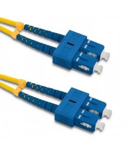 Qoltec 54002 InfiniBand un optiskās šķiedras kabelis 3 m SC Dzeltens