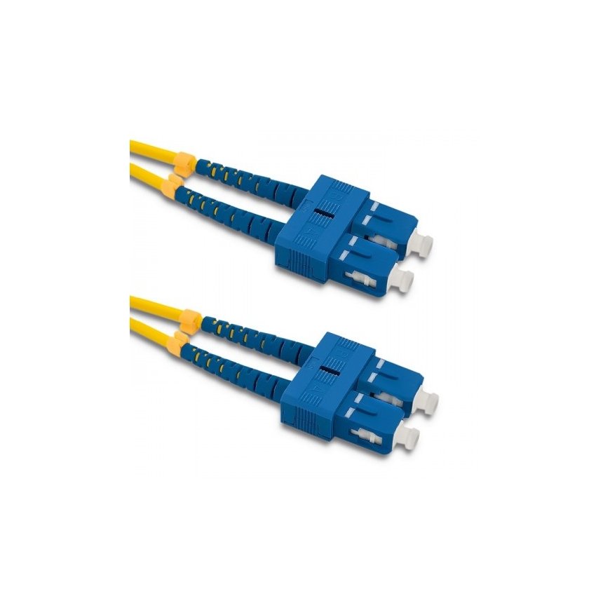 Qoltec 54002 „InfiniBand“ arba pluoštinis optinis kabelis 3 m SC Geltona