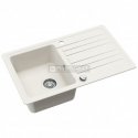 Compotexa Stone Composite Sink HELIKA Notus SQ101AW, Silicsana color: White | Alba 710 Compotexa Stone Composite Sink HELIKA Notus SQ101AW, Silicsana color: White | Alba 710