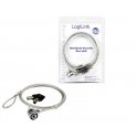 LogiLink Notebook Security Lock kaapelilukko 1,5 m LogiLink Notebook Security Lock kaapelilukko 1,5 m