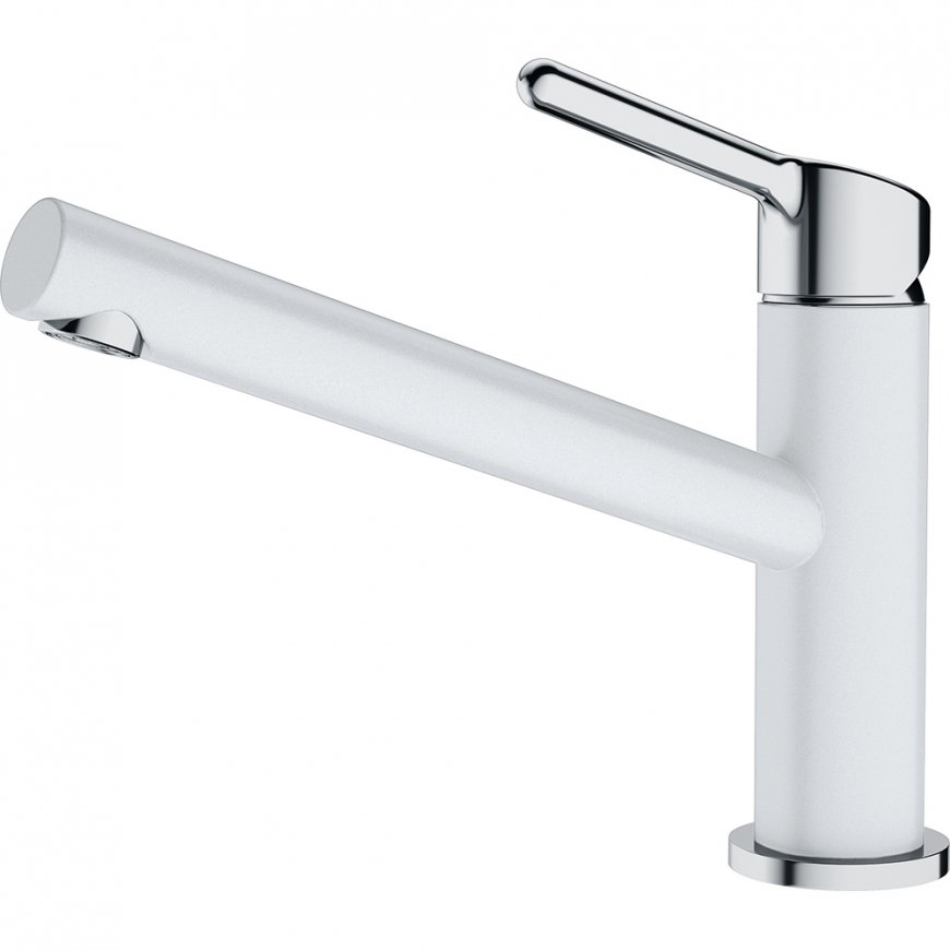 Franke Orbit sink faucet, without pull-out spray, chrome/glacier