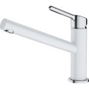 Franke Orbit sink faucet, without pull-out spray, chrome/glacier Franke Orbit sink faucet, without pull-out spray, chrome/glacier