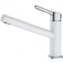 Franke Orbit sink faucet, without pull-out spray, chrome/glacier Franke Orbit sink faucet, without pull-out spray, chrome/glacier
