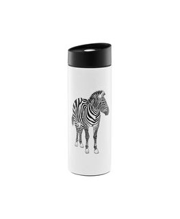 Termospuodelis ar dzīvnieku zebru rakstu, 350 ml, AMBITION