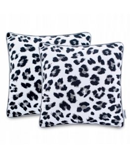 Dekoratīvais spilvenu pārvalks AmeliaHome WILD 2 gb. 45x45 cm, krāsa: balta, melna, pelēka