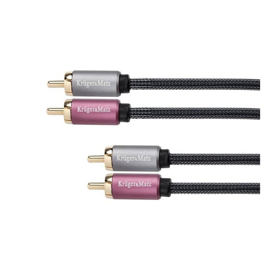 2RCA-2RCA Cable 0.5 m Kruger & Matz – 2