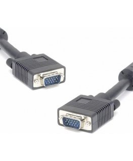 SVGA (D-sub) M to SVGA (D-sub) M Video Cable, 3m, shielded, black, logo