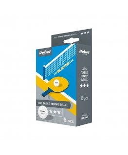 Набор мячей для настольного тенниса REBEL ACTIVE, 6 шт., материал ABS