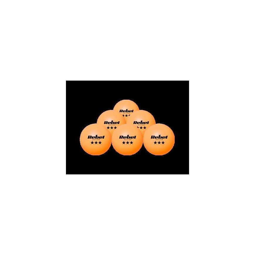 Stalo tennis -kamuoliisit (6 kpl), ABS-materiaali, REBEL ACTIVE – 2