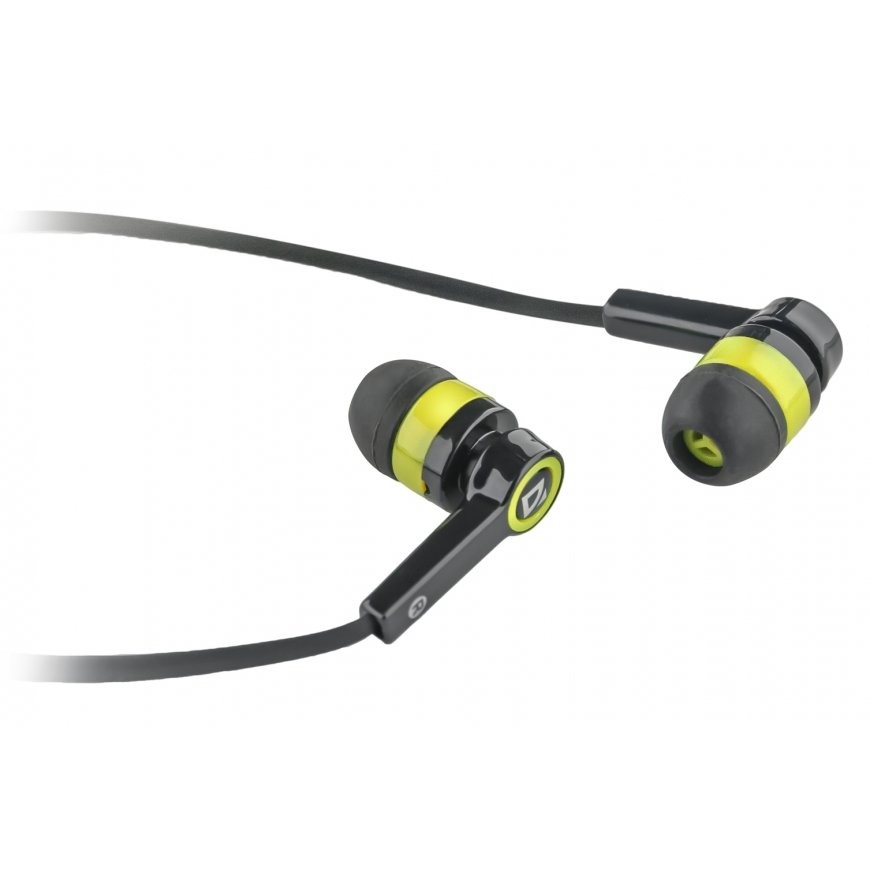 Defender Pulse-420 Headset Wired In-ear Black, Yellow – 2