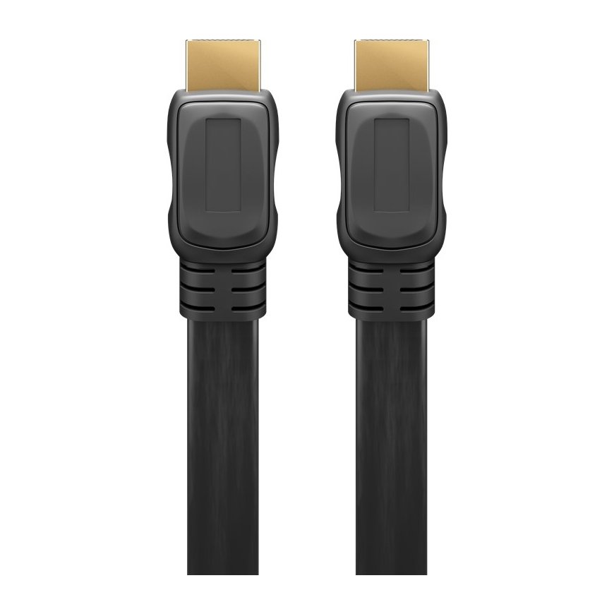 Goobay 61280 HDMI kabelis 3 m HDMI Type A (Standard) Melns