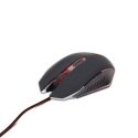 Gembird MUSG-001-R kompiuterio pelė Žaidimams Abiems rankoms USB A tipo 2400 DPI Gembird MUSG-001-R kompiuterio pelė Žaidimams Abiems rankoms USB A tipo 2400 DPI