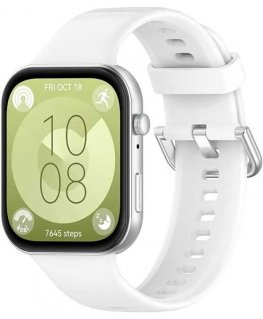 4Wrist silikona siksna Huawei Fit 3 - Balta