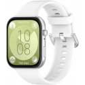 4Wrist Silikonihihna Huawei Fit 3:lle - Valkoinen 4Wrist Silikonihihna Huawei Fit 3:lle - Valkoinen