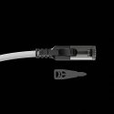 Lindy 10m Cat.6A S/FTP Locking Network Cable, Grey Lindy 10m Cat.6A S/FTP Locking Network Cable, Grey