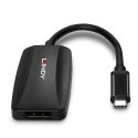 Lindy 43337 videokaabliadapter 0,13 m USB tüüp-C DisplayPort Must Lindy 43337 videokaabliadapter 0,13 m USB tüüp-C DisplayPort Must