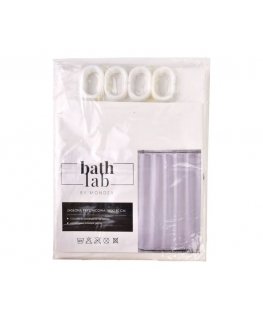 Bathlab ZAC Baltas Dušo занавеска 180x180см 12 колец
