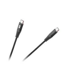 REBEL USB C - USB C kabelis 1m Juodas