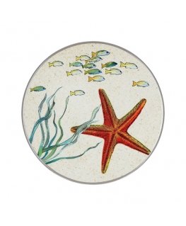 ROSE&TULIPANI SEA LIFE Apaļais paliktnis 20 cm, jūras zvaigzne