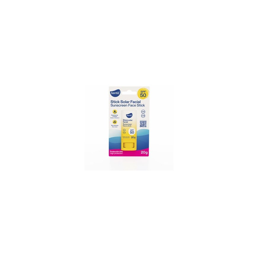 Senti2 SOLAR STICK kasvojen SPF50 20 gr
