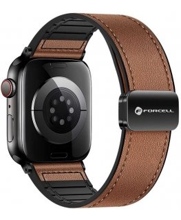 „Apple Watch“ rihm Forcell F-Design FA21 magnetiline kunstnahast rihm 38/40/41 mm, must