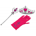 Lean Toys Little Princess Accessories Set: wand, glove, crown, and cash register Lean Toys Little Princess Accessories Set: wand, glove, crown, and cash register