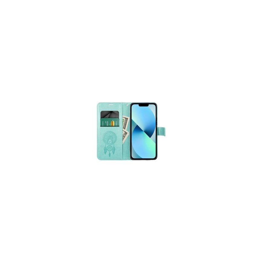 Forcell Oem MEZZO knygos dėklas skirtas Samsung Galaxy A26 5G, svajonių gaudyklės, violetinės spalvos.