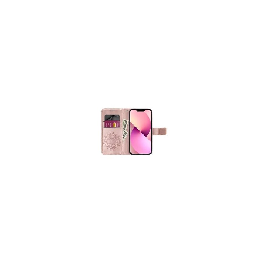 Forcell Oem MEZZO knygos dėklas skirtas Samsung Galaxy A26 5G, svajonių gaudyklės, violetinės spalvos. – 2
