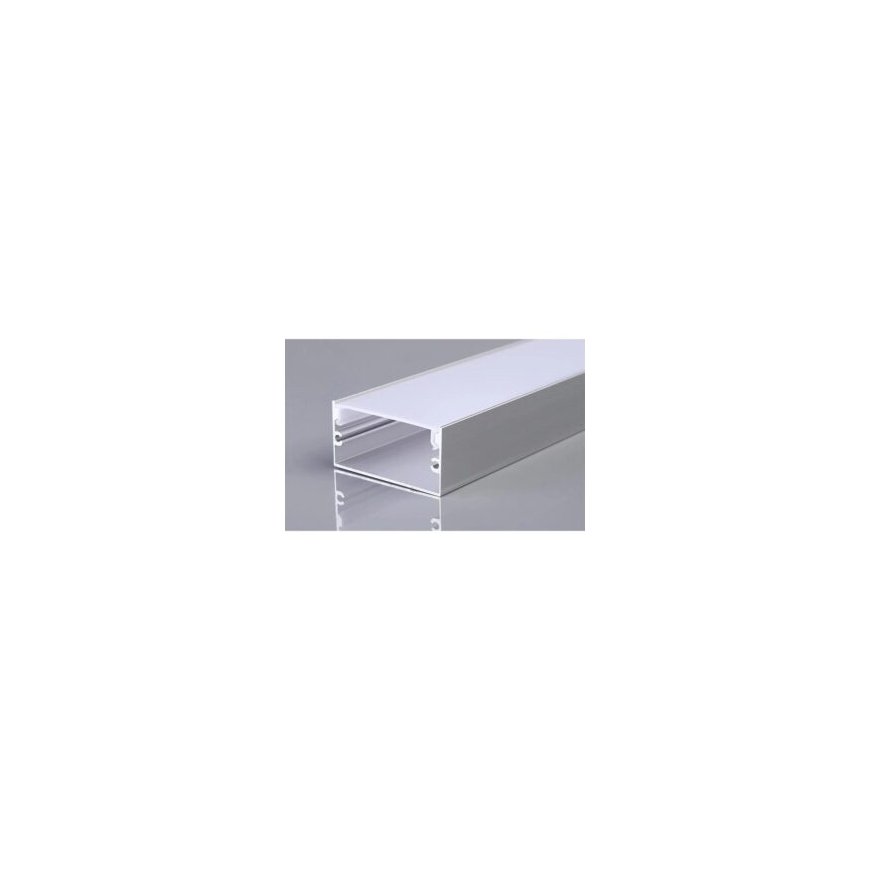 V-tac LED surface profile with cover, silver color, 2m – 2