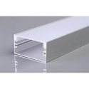 V-tac LED surface profile with cover, silver color, 2m V-tac LED surface profile with cover, silver color, 2m