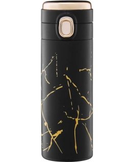 Royal marble thermal coffee mug, 350 ml, black, AMBITION