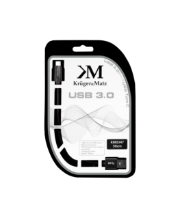 Kruger & Matz USB 3.0 - USB-C kabelis 0.5 m