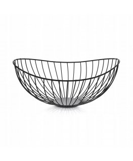 Decorative fruit basket 30 cm black AMBITION