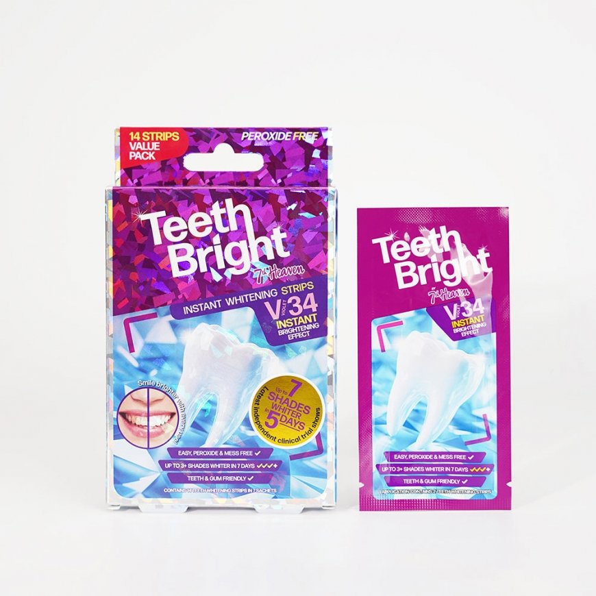 7th Heaven TEETH BRIGHT hambadete pesemistooted 14 tükki