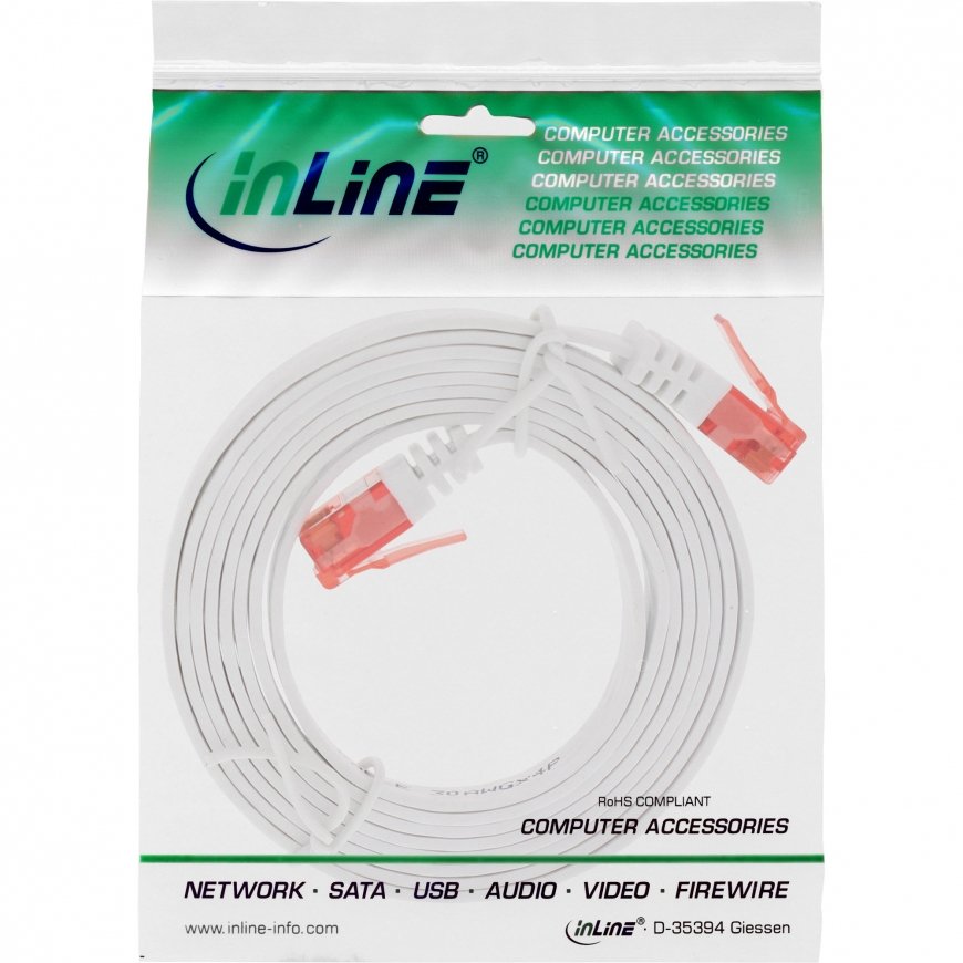 InLine 71601W сетевой кабель Белый 1 m Cat6 U/UTP (UTP) – 4
