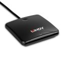 Lindy 43407 magnētisko karšu lasītājs USB Melns Lindy 43407 magnētisko karšu lasītājs USB Melns