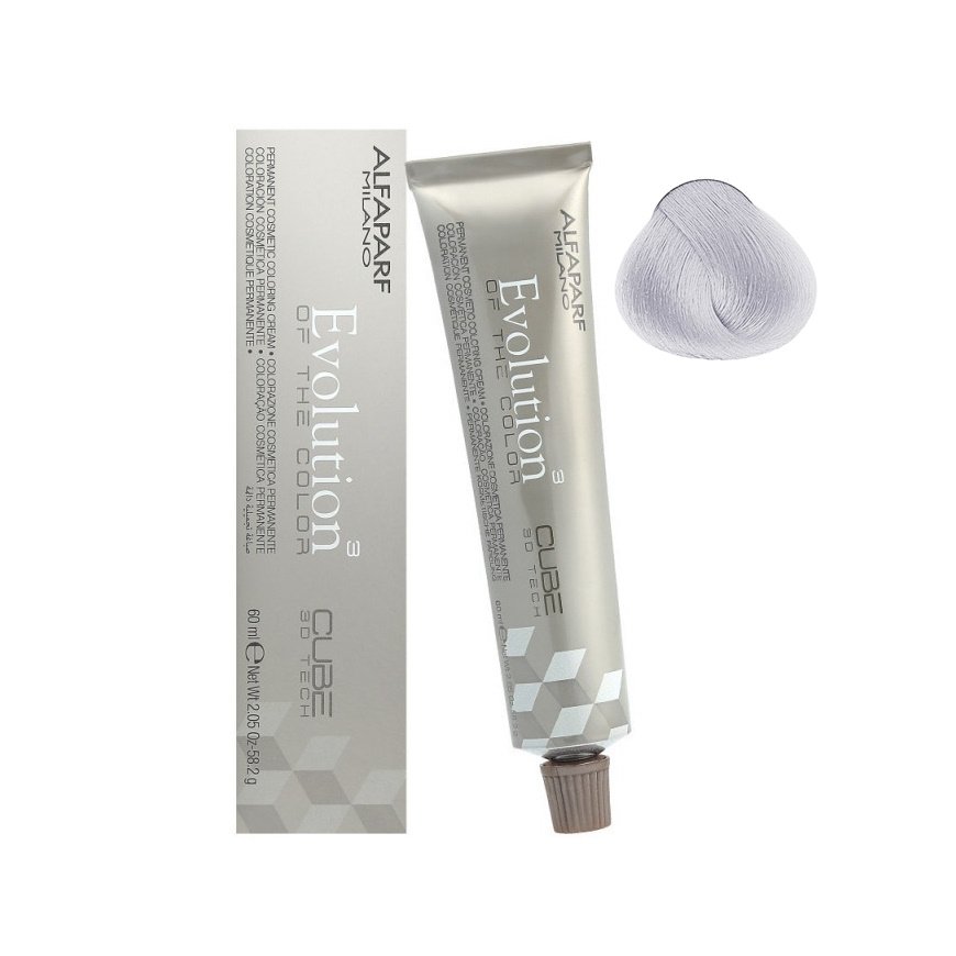 Alfaparf Evolution hiusväri 60 ml - .01 | Herkkä Harsotaivaan Sininen – 2