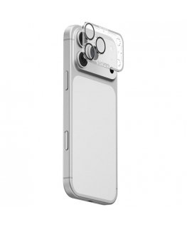 Skinarma „Magma“ täysin matta kameran objektiivilasi, suunniteltu „iPhone 17 Pro“, harmaa