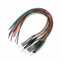 OEM LED 5mm 12V with resistor and wire - two colors red/green - common cathode - 5 pcs OEM LED 5mm 12V with resistor and wire - two colors red/green - common cathode - 5 pcs