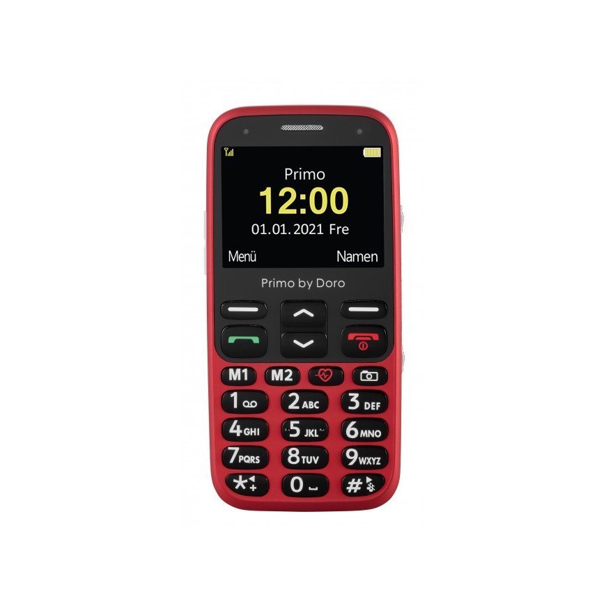Doro Primo 368 5,84 cm (2.3") 92 g Must, Punane Seeniorite telefon – 3