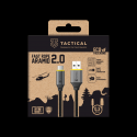 Tactical Fast Rope Aramid 2.0 Cable USB-A|USB-C 0.3m